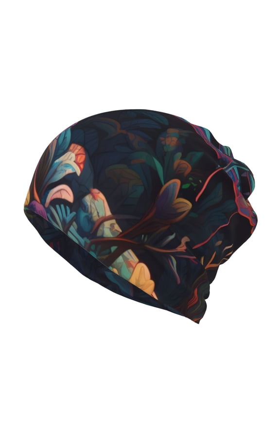 Colorful Patterned Snake Slouchy Beanie Hat for Men/Women, Skull Cap Chemo Cap Night Sleeping Cap