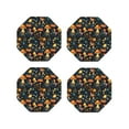 thumbnail image 1 of Vsdgher Colorful Plants Mushroom Leather Coasters for Drinks, Durable Drink Coasters 4 Set for Tabletop Protection, Luxurious Home Décor and Housewarming Gift-Octagon, 1 of 6