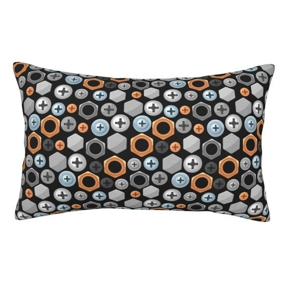 Vsdgher Colorful Screws Print Pillow Cases -Iconic Collection Pillowcases -Extra Soft, Not easy to deform,not pilling Export quality