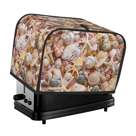 Vsdgher Colorful Seashells 2 Slice Toaster Cover, Appliance Covers Toaster Cover Fits for Most Standard 2 slice Toasters
