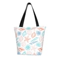 thumbnail image 1 of Vsdgher Colorful Seashells1 print Reusable Shopping Grocery Bags for Women Shopping with Pouch Foldable Pouch Lightweight Polyester Fabric, 1 of 6