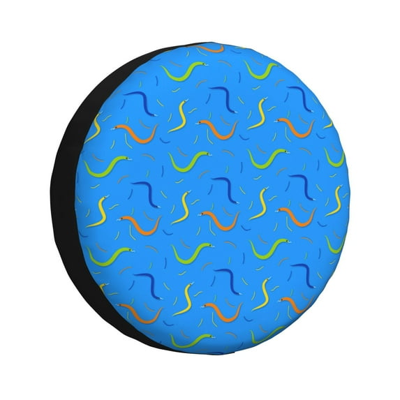 Vsdgher Colorful Snake for Spare Tire Cover, Tire Wheel Protector Wheel Cover Fit for Truck,Trailer,RV,SUV,Camper and Most Vehicle-14 inch