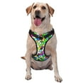thumbnail image 1 of Vsdgher Colorful Tie Dye Stained Glass Pattern Dog Harness,No Pull Pet Harness with Soft Padded Handle,Adjustable Reflective Vest with 2 Buckles,4 Slide Buckles,S-XL X-Large, 1 of 4