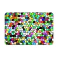 thumbnail image 1 of Vsdgher Colorful Tie Dye Stained Glass print Flannel Anti-Slip Floor Mat Comfort Mat Floor Carpet for Decor, Non-Slip, Home, Office, Laundry, Durable, 1 of 5