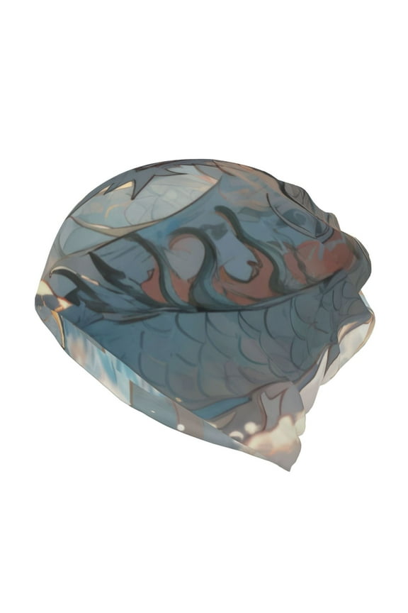 Cool Cloud White Dragon Slouchy Beanie Hat for Men/Women, Skull Cap Chemo Cap Night Sleeping Cap