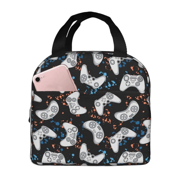 Vsdgher Cool Gamepad Lunch Bag, Lunch Box for Women Adult Men, Lunch Tote Insulated Cooler Lunch Container for Work/Office/Picnic/Travel