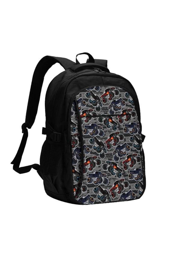 Cool Off-Road Vehicle Print Travel Laptop Backpack, Laptops Backpack with USB Charging Port, Water Resistant Computer Bag Gift for Men & Women