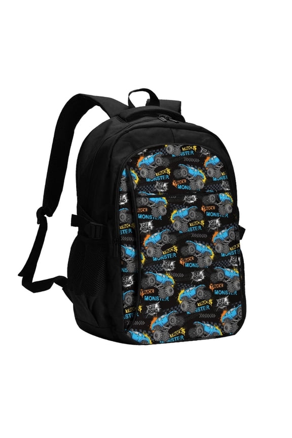 Cool Off-Road Vehicle Print Travel Laptop Backpack, Laptops Backpack with USB Charging Port, Water Resistant Computer Bag Gift for Men & Women
