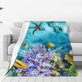 thumbnail image 1 of Vsdgher Corals and Tropical Fish Ultra-Soft Micro flannel Blanket Throw Blankets for Couch Sofa, Bed (4 sizes)-60"x50", 1 of 7