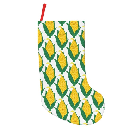 Vsdgher Corn Cob Christmas Stockings 18 inch Large Kids Stocking Bags Hanging Socks for Christmas Decor Decorations
