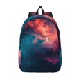 thumbnail image 1 of Vsdgher Cosmic Paint Swirl Print Canvas Backpack Travel Rucksack Unisex Knapsack 15.7/17.7Inch Laptop Backpack for Work,College -Small, 1 of 5