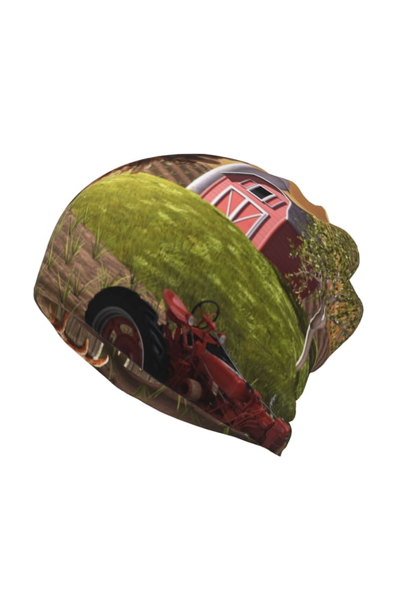 Country Farm Morning Rooster Slouchy Beanie Hat for Men/Women, Skull Cap Chemo Cap Night Sleeping Cap