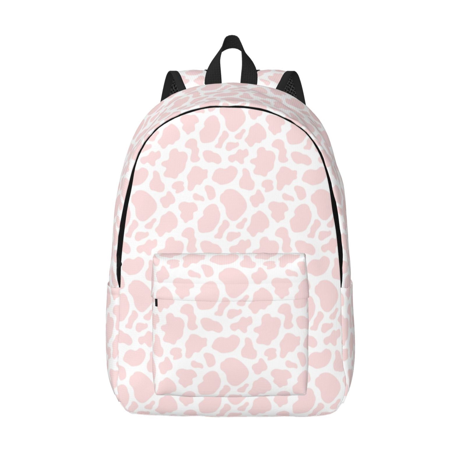 Vsdgher Cow 1 Print Canvas Backpack Travel Rucksack Unisex Knapsack 15.7/17.7Inch Laptop Backpack for Work,College -Small