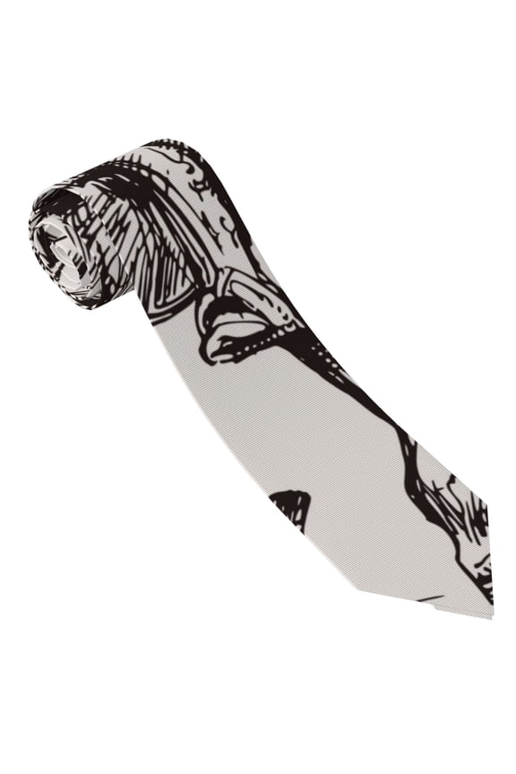 Cowboy Ride A Horse Print Ties for Men 4.7" Formal Necktie Wedding Accessory Men's Business Ties for Wedding Bussiness Work