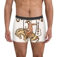 thumbnail image 1 of Vsdgher Cowboy Rodeo Guitar Pattern Men's Boxer Brief Underwear,Soft Funny Underwear for Men-Large, 1 of 5
