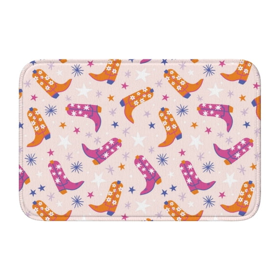 Vsdgher Cowgirl Boots Hem Mat 40x60 - Multipurpose Doormat for Indoor & Outdoor Use - Welcome Your Guests with our Entrance Mat