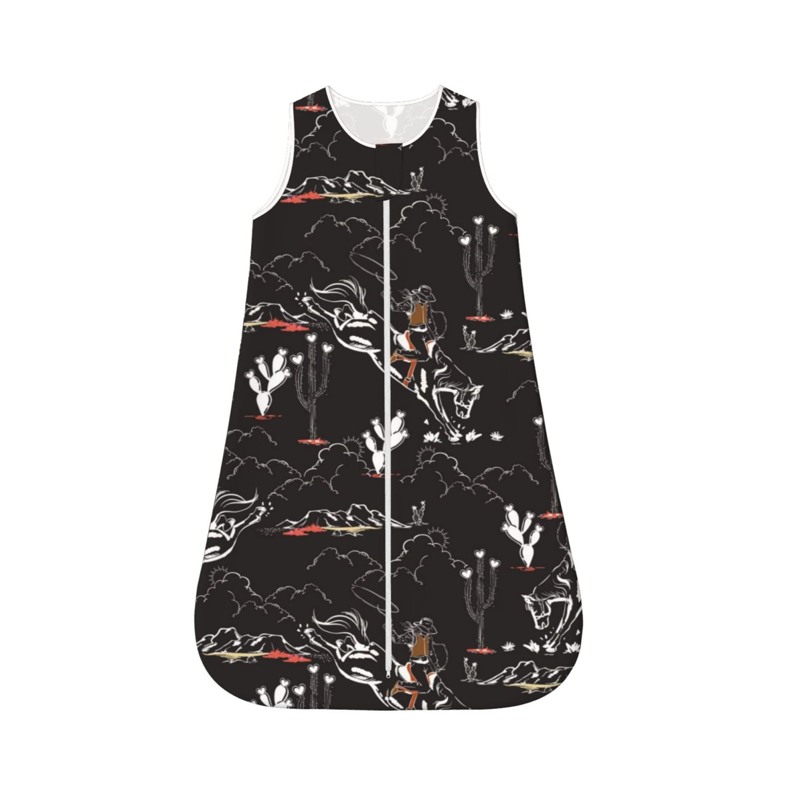 Vsdgher Cowgirl In Desert Baby Sleep Sack, Sleeveless Baby Sleeping Bag