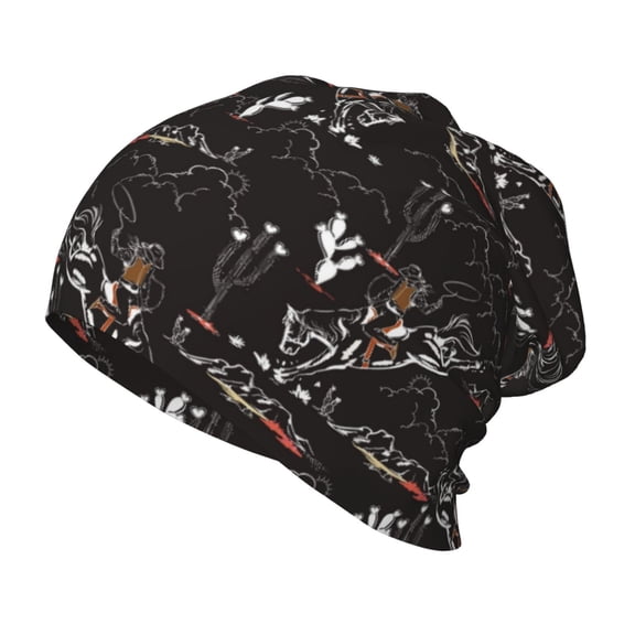 Vsdgher Cowgirl In Desert Toddler Beanie Baby Boys Girls Beanies Kids Winter Hats Children Knit Warm Caps