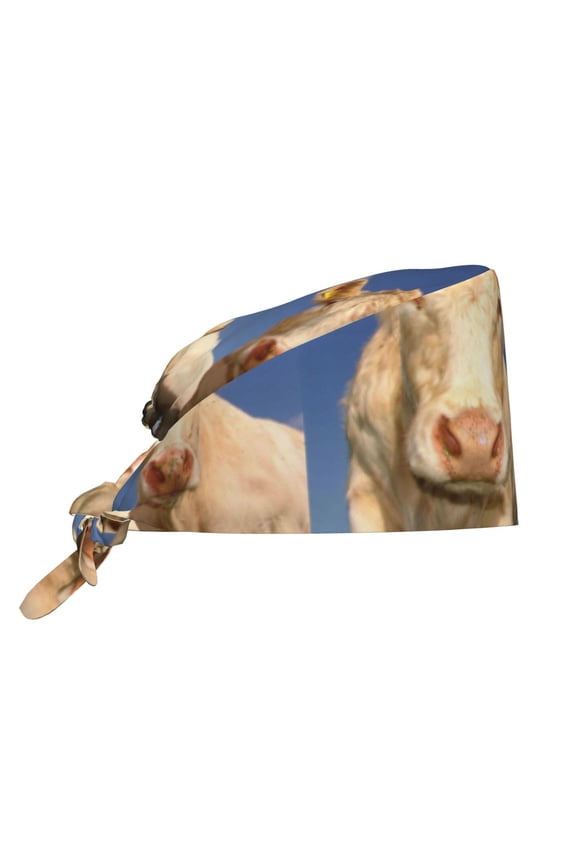 Cows Cattles Men Women Adjustable Cap Working Hat Tie Back Cap, Work Cap