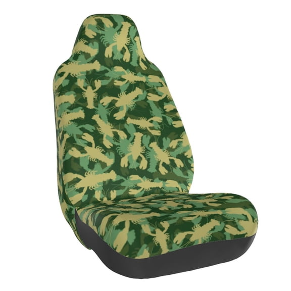 Vsdgher Crayfish Army for Automotive Seat Covers for Cars Trucks and SUVs, Universal Fit Anti-Slip Bucket Seat Protector for Cars,Vehicle Seat Protector for Front Seats