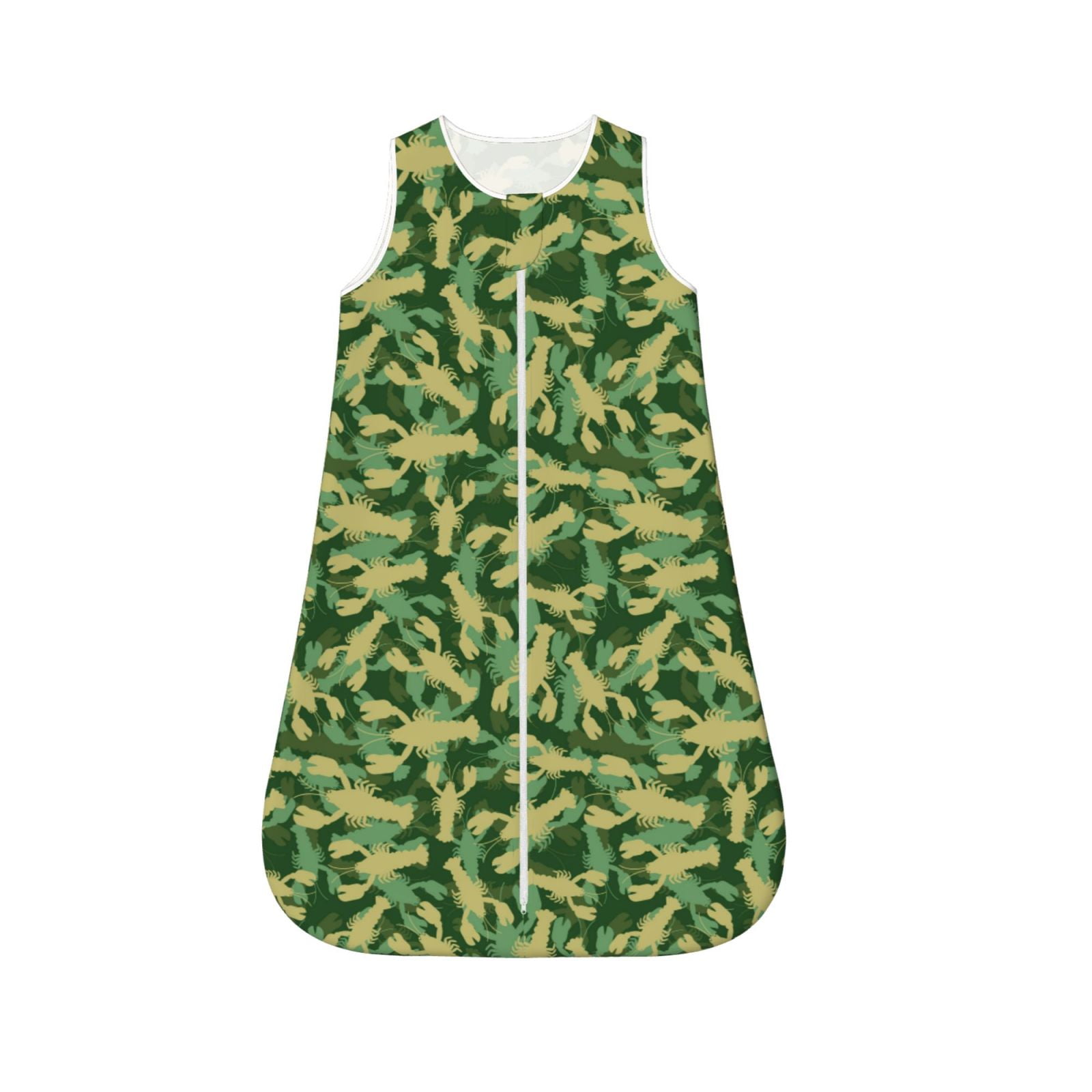 Vsdgher Crayfish Army Baby Sleep Sack, Sleeveless Baby Sleeping Bag
