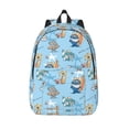 thumbnail image 1 of Vsdgher Cute Animals Surfers Print Canvas Backpack Travel Rucksack Unisex Knapsack 15.7/17.7Inch Laptop Backpack for Work,College -Small, 1 of 5