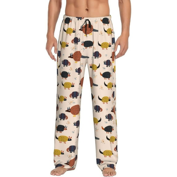 Vsdgher Cute Armadillo1 Mens Pajama Pants Sleep & Lounge Pants, PJ Pants-Medium