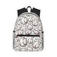 thumbnail image 1 of Vsdgher Cute Baseball Print Unisex Large Capacity Bookbag Schoolbag Casual Daypack for High School/College/Teens/Travel/Work, 1 of 8