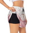 thumbnail image 1 of Vsdgher Cute Bathtub Print Women's Running Double Layer Shorts High Waisted with Pockets Elastic Yoga Workout Athletic Gym Sports, 1 of 8