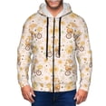 thumbnail image 1 of Vsdgher Cute Bee Gnome1 Mens Hoodies Zip Hoodie, Hoodies for Men, Zip-up Hooded Sweatshirt-Medium, 1 of 5