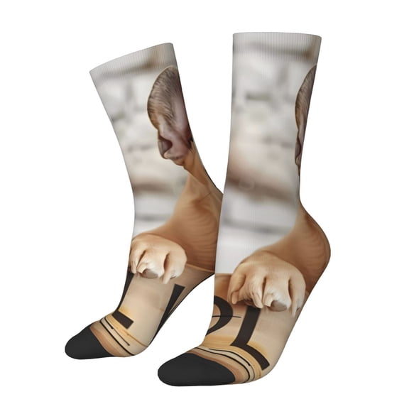Vsdgher Cute Bulldogs Apply Crew Socks for Men & Women, Breathable Casual Athletic Ankle Socks