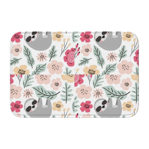 Vsdgher Cute Cartoon Sloth Hem Mat 40x60 - Multipurpose Doormat for Indoor & Outdoor Use - Welcome Your Guests with our Entrance Mat