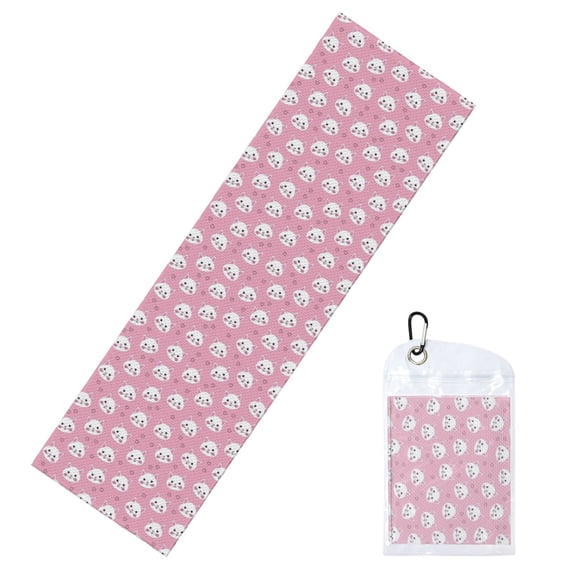 Vsdgher Cute Cat Cooling Towel (40"x12"), Soft Breathable Chilly Towel, Ice Towel, Microfiber Towel for Sport, Workout & More Activities