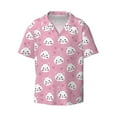 thumbnail image 1 of Vsdgher Cute Cat Print Men's Wrinkle Free Untucked Cuban Shirt Business Casual Button Down Shirts Short Sleeve Shirt, 1 of 7