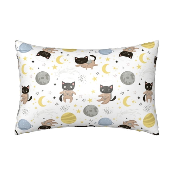 Vsdgher Cute Cat Satin Pillowcase for Hair and Skin - Satin Pillow Cases Standard Size 20x30 inches with Zipper,Gifts for Women Men