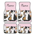 thumbnail image 1 of Vsdgher Cute Cats Car Foot Mat Set of 4 Pieces Universal Floor Liner Car Accessories Fits Most Cars, Trucks, Vans, sedans, SUV, 1 of 7