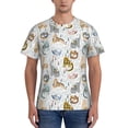 thumbnail image 1 of Vsdgher Cute Colorful Animal Print Men's Dry Fit Mesh Athletic Shirts Moisture Wicking Tennis T-Shirt Tops, 1 of 9