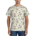 thumbnail image 1 of Vsdgher Cute Cow Print Men's Dry Fit Mesh Athletic Shirts Moisture Wicking Tennis T-Shirt Tops, 1 of 9
