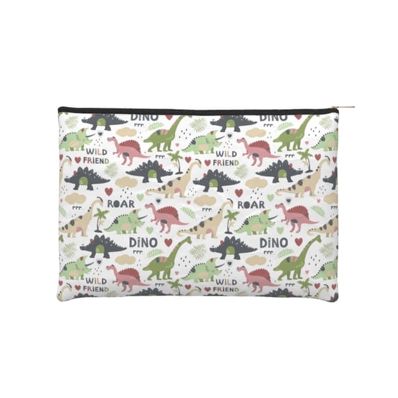 Vsdgher Dinosaur DuPont paper portable toiletry bag for Women&Men Camping Outdoor Tent Home Office,Hanging Hook, Water-resistant Makeup Cosmetic Bag