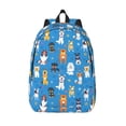 thumbnail image 1 of Vsdgher Cute Dogs Print Canvas Backpack Travel Rucksack Unisex Knapsack 15.7/17.7Inch Laptop Backpack for Work,College -Medium, 1 of 5