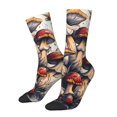 thumbnail image 1 of Vsdgher Cute Forest Mushrooms Crew Socks for Men & Women, Breathable Casual Athletic Ankle Socks, 1 of 6