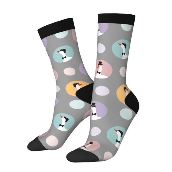 Vsdgher Cute Geese Crew Socks for Men & Women, Breathable Casual Athletic Ankle Socks