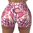 thumbnail image 1 of Vsdgher Cute Girl print Workout Shorts for Women Seamless Soft Smooth Gym Yoga Scrunch Active Exercise Fitness Shorts, 1 of 8