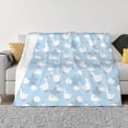 thumbnail image 1 of Vsdgher Cute Goose On A Blue Sky Pattern Fleece Throw Blanket, Horizontal Fleece Bedding Home Decor for Couch & Bed All Season Use -80"x60", 1 of 7