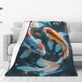 thumbnail image 1 of Vsdgher Cute Koi Fish Serenity Ultra-Soft Micro flannel Blanket Throw Blankets for Couch Sofa, Bed (4 sizes)-80"x60", 1 of 7
