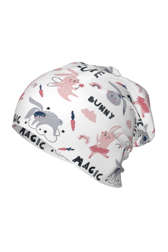Cute Magic Bunny Toddler Beanie Baby Boys Girls Beanies Kids Winter Hats Children Knit Warm Caps