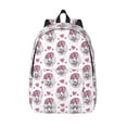 thumbnail image 1 of Vsdgher Cute Poodle Dog Print Canvas Backpack Travel Rucksack Unisex Knapsack 15.7/17.7Inch Laptop Backpack for Work,College -Small, 1 of 5