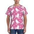 thumbnail image 1 of Vsdgher Cute Poodle Dog Print Men's Dry Fit Mesh Athletic Shirts Moisture Wicking Tennis T-Shirt Tops, 1 of 1