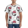 thumbnail image 1 of Vsdgher Cute Poodle Dog Print Men's Dry Fit Mesh Athletic Shirts Moisture Wicking Tennis T-Shirt Tops, 1 of 9