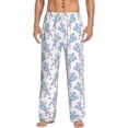 thumbnail image 1 of Vsdgher Cute Poodle Dog Print Mens Pajama Pants Sleep & Lounge Pants, PJ Bottoms With elastic waistb and Pockets, 1 of 5